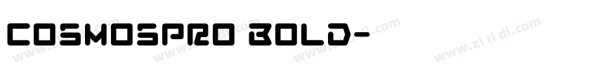 CosmosPro Bold字体转换